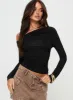 Beller Long Sleeve Top Black sold by Princess Polly