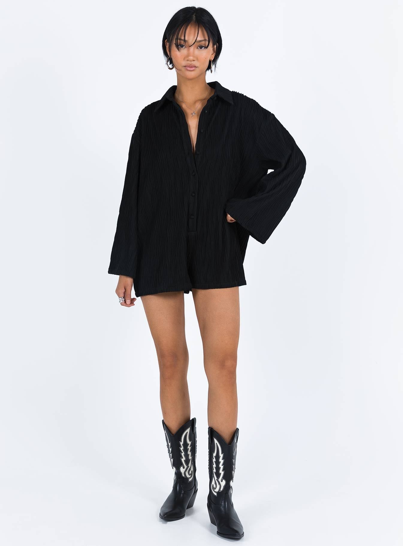 Dimitry Romper Black sold by Princess Polly product image thumbnail 3