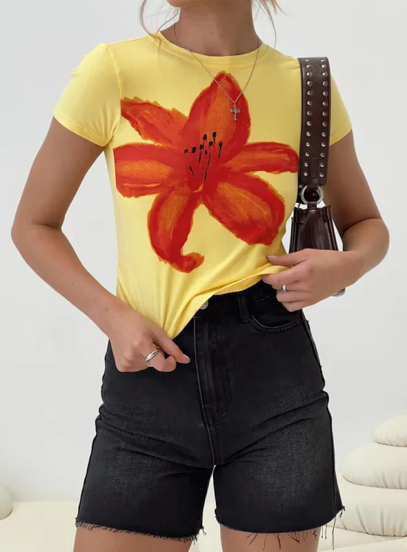 Surtie Top Summer Flower Lemonade sold by Princess Polly