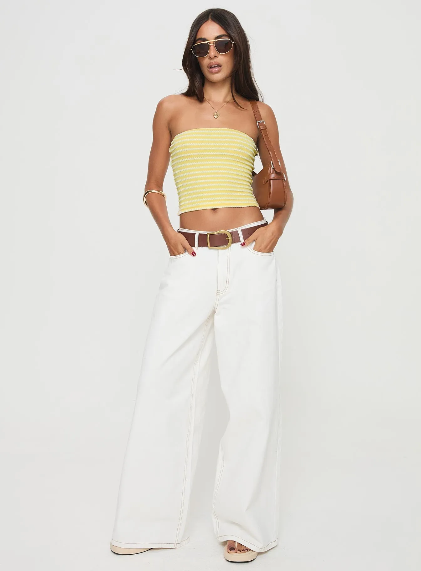 Millert Tube Top Yellow sold by Princess Polly product image thumbnail 3