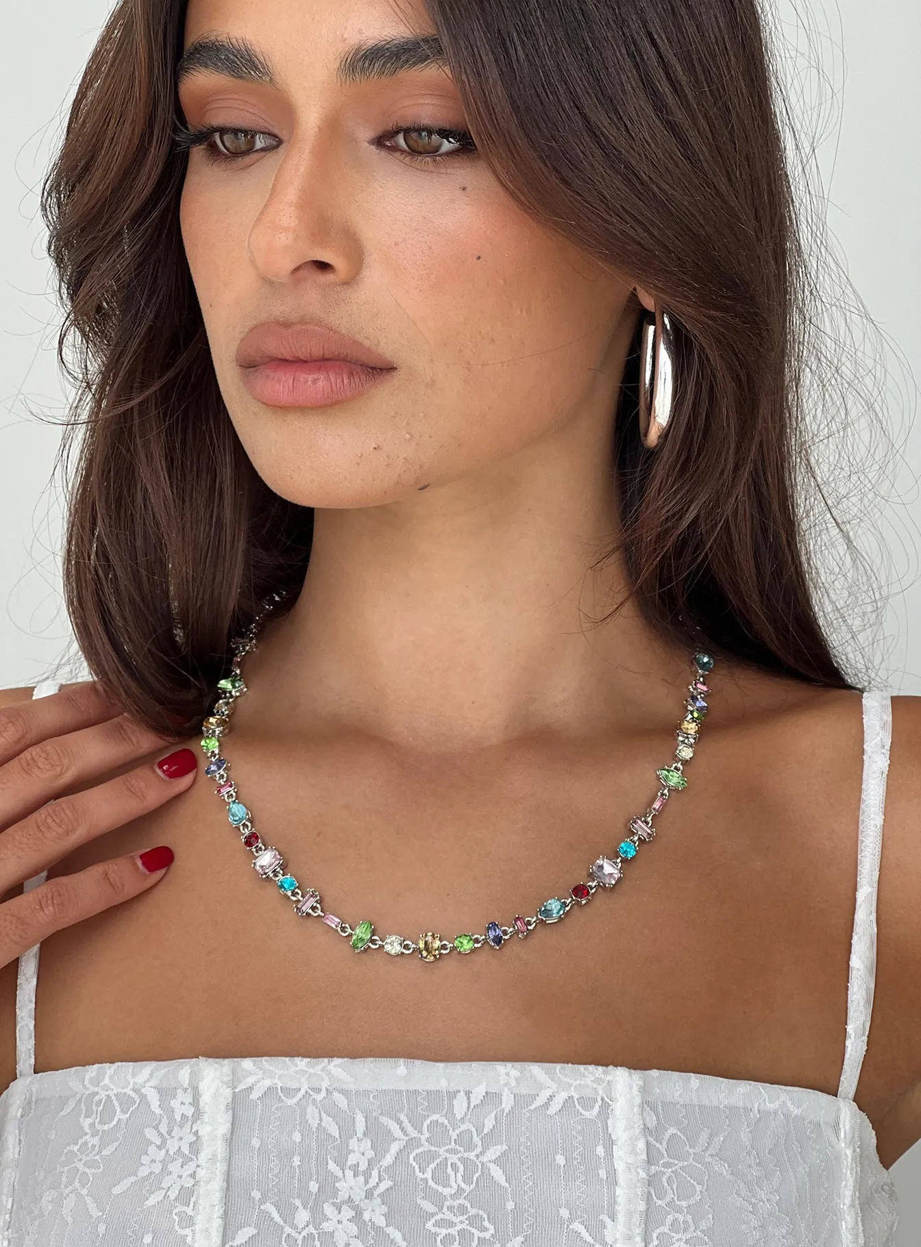 Malakhy Jewel Necklace Multi sold by Princess Polly