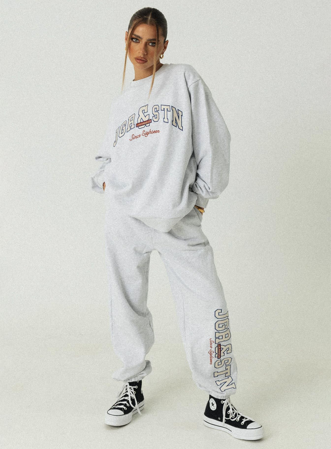 Jagger & Stone Vintage Oversized Sweatshirt Grey sold by Princess Polly product image thumbnail 2