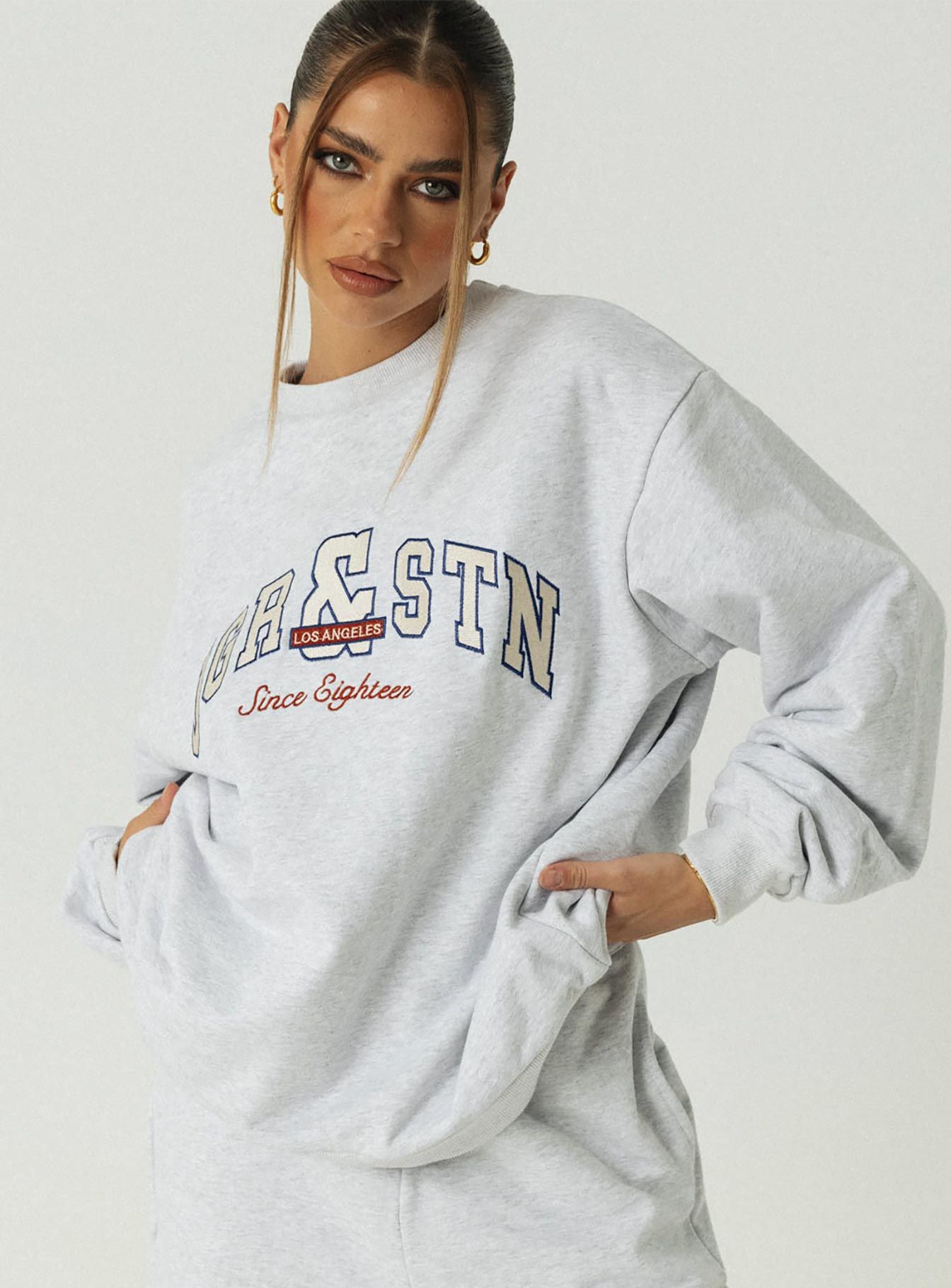 Jagger & Stone Vintage Oversized Sweatshirt Grey sold by Princess Polly