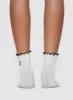 Ysabel Socks White / Black sold by Princess Polly