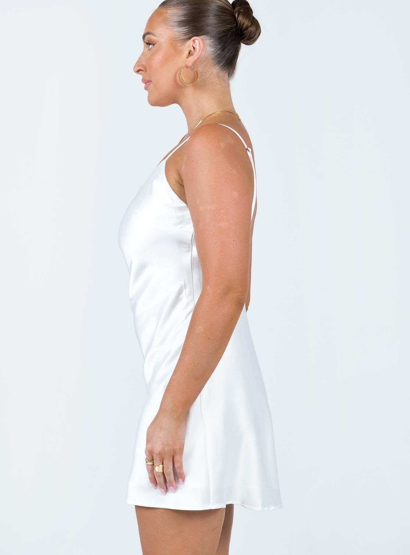 Kalesi Mini Dress White sold by Princess Polly product image thumbnail 4