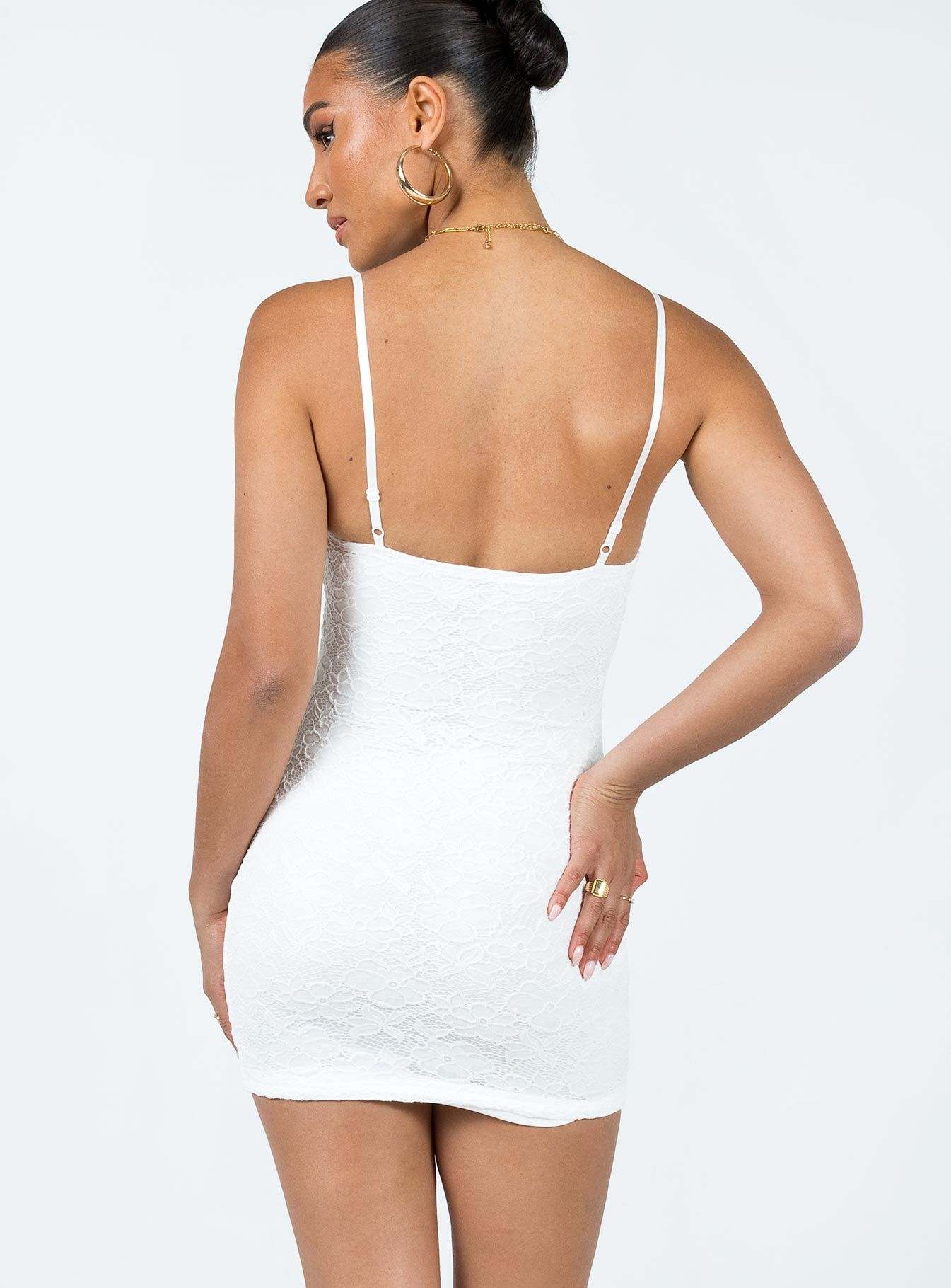 Cub Lace Mini Dress White sold by Princess Polly product image thumbnail 5