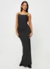 Damelio Low Back Maxi Dress Black sold by Princess Polly