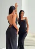 Damelio Low Back Maxi Dress Black sold by Princess Polly