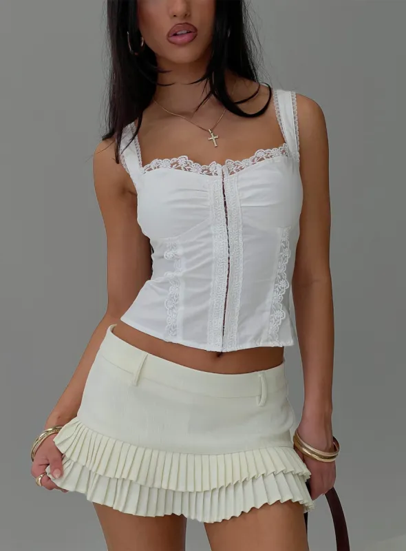 Hatching Top White sold by Princess Polly
