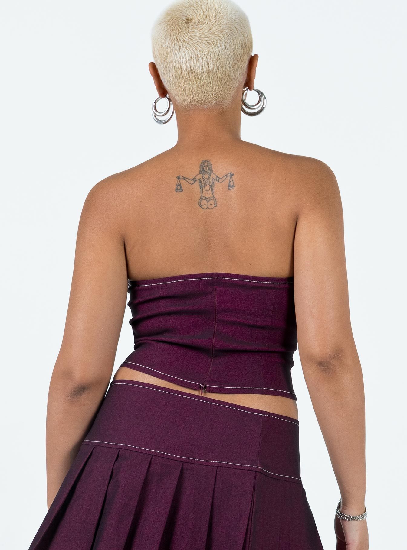 Motel Nelly Top Burgundy sold by Princess Polly product image thumbnail 5