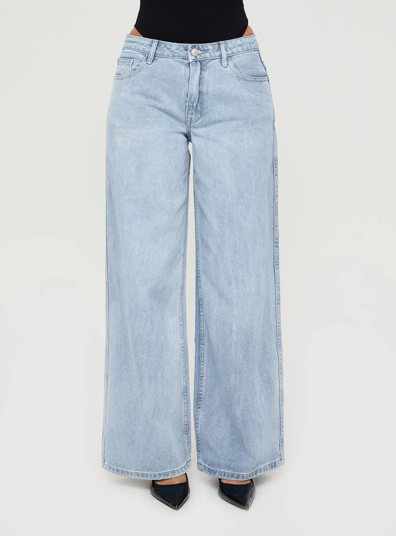 Ramos Low Rise Denim Jeans Light Wash Tall sold by Princess Polly product image thumbnail 2