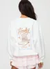 Roped In Crew Neck Sweatshirt White sold by Princess Polly