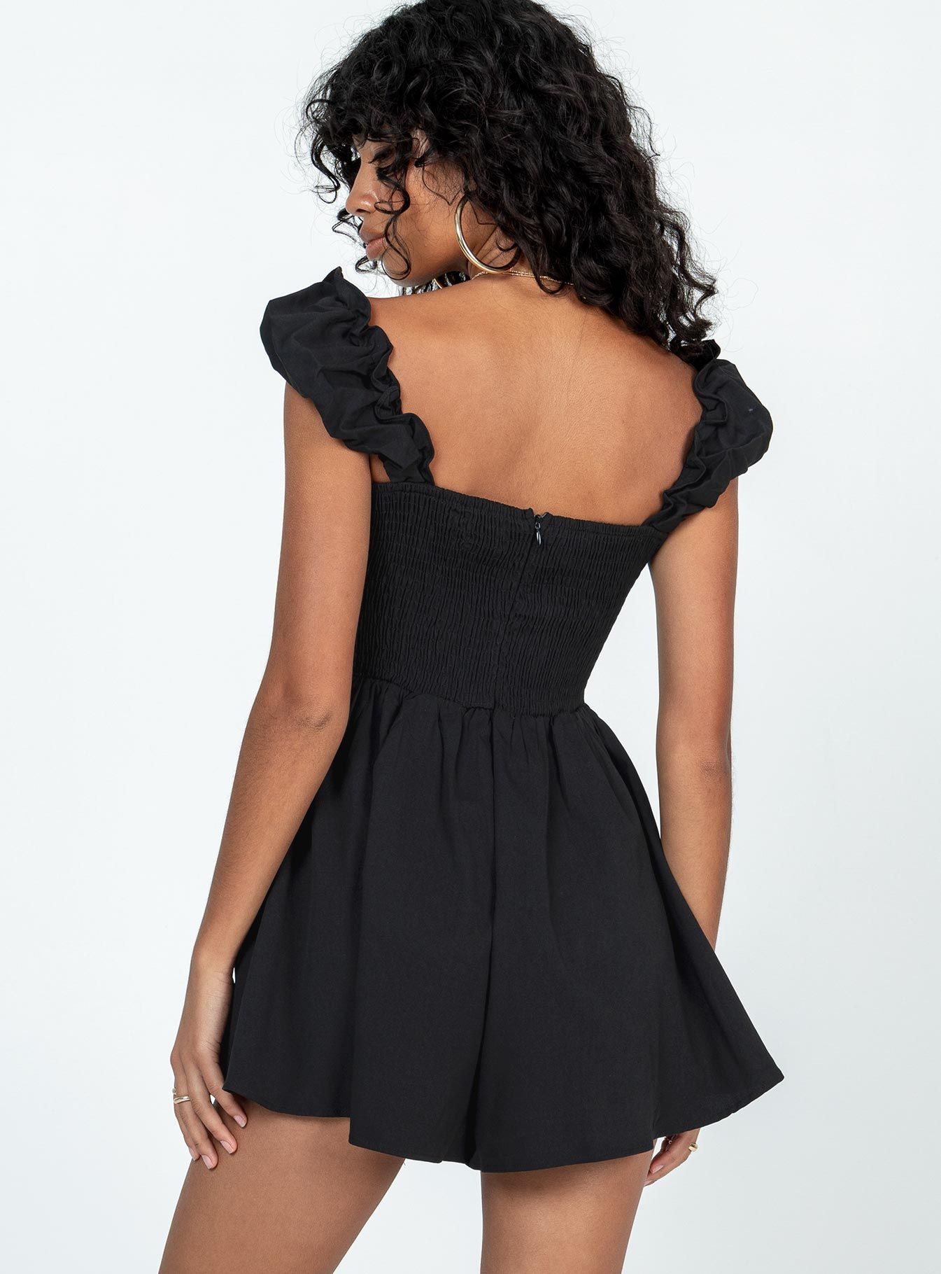 Shauna Romper Black sold by Princess Polly product image thumbnail 5