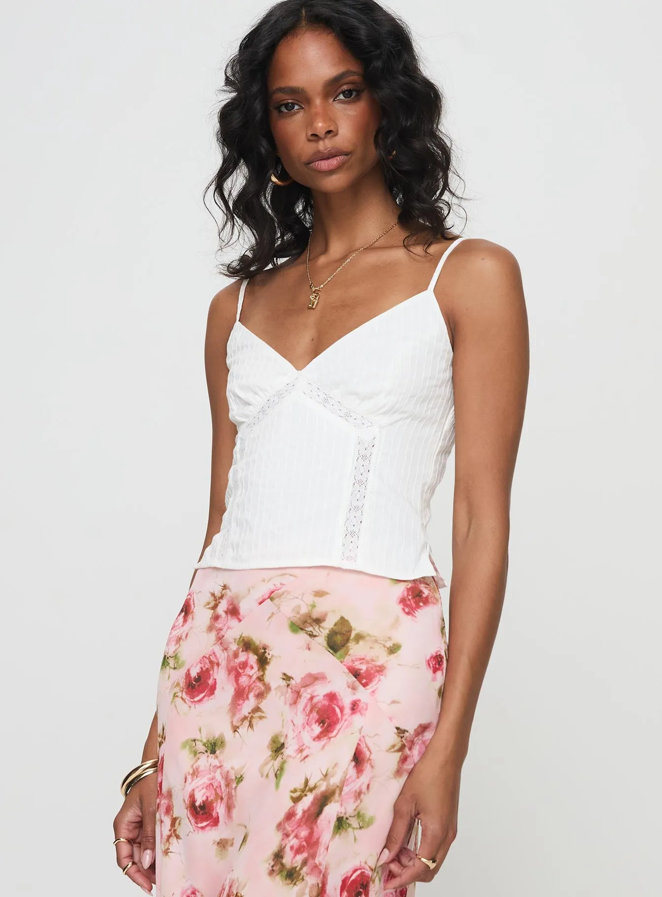 Rusha Cami Top White sold by Princess Polly product image thumbnail 2