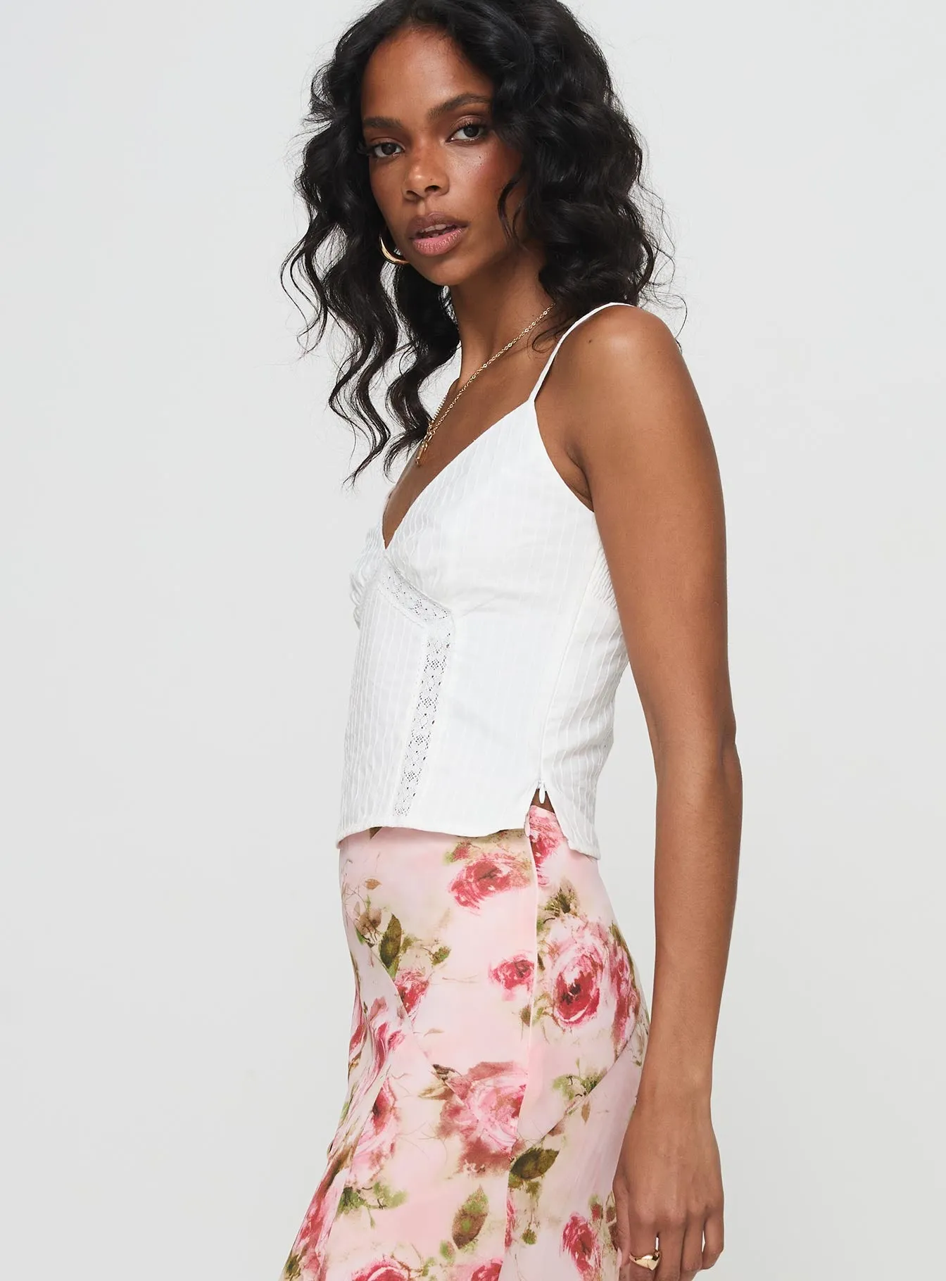 Rusha Cami Top White sold by Princess Polly product image thumbnail 4