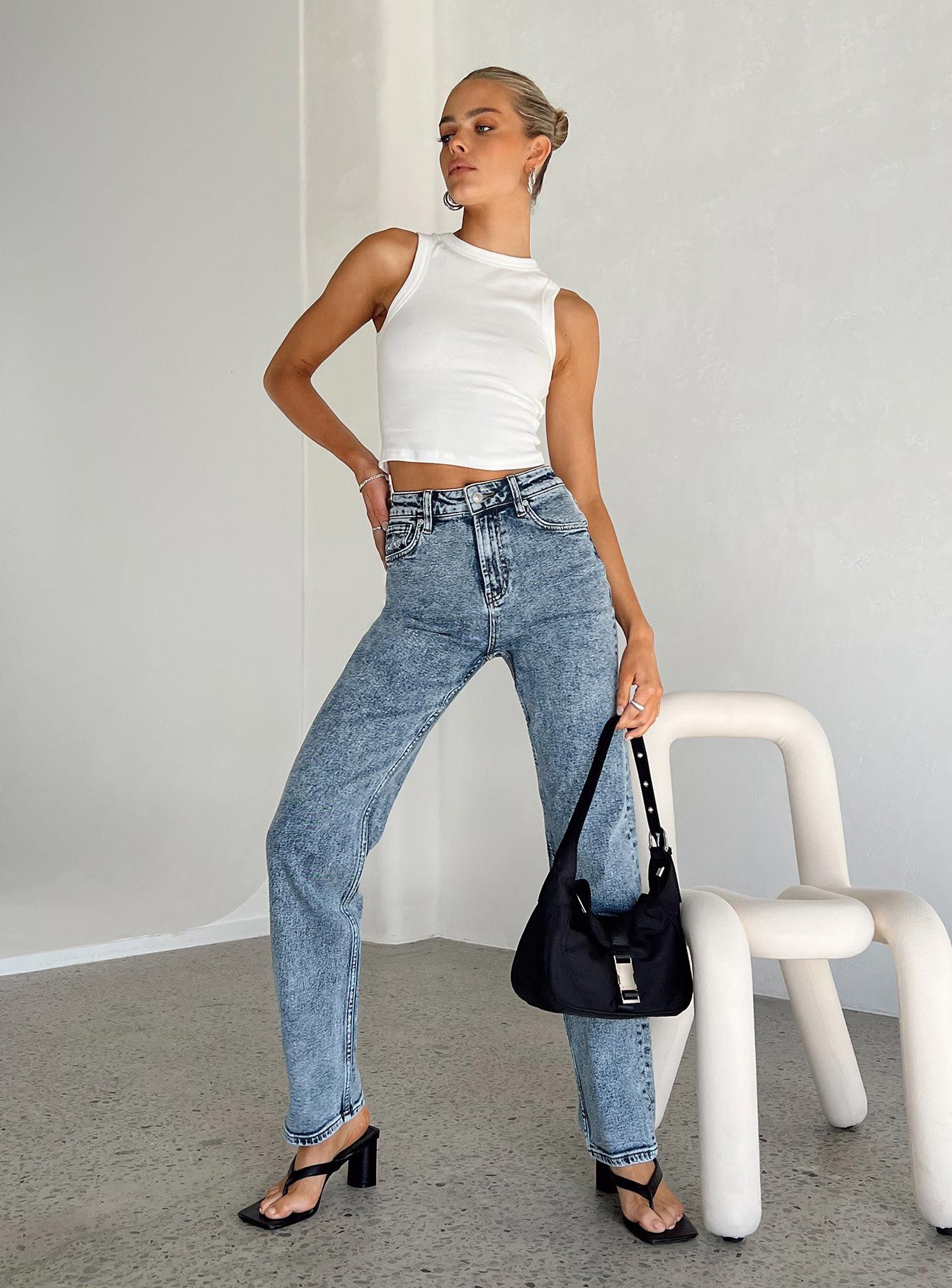 Calabasas Straight Leg Jeans Denim sold by Princess Polly product image thumbnail 2