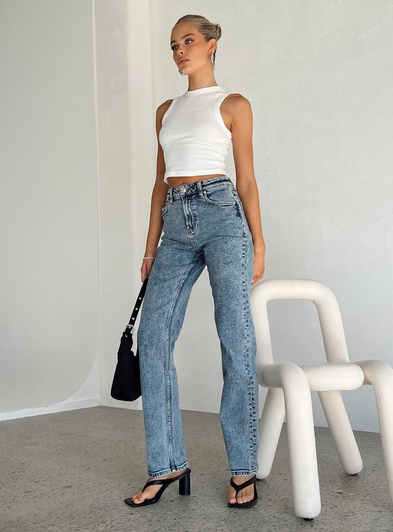 Calabasas Straight Leg Jeans Denim sold by Princess Polly product image thumbnail 3