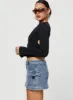 Grishea Low Rise Denim Skirt sold by Princess Polly