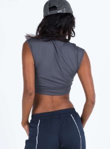 Kerana High Neck Top Slate sold by Princess Polly