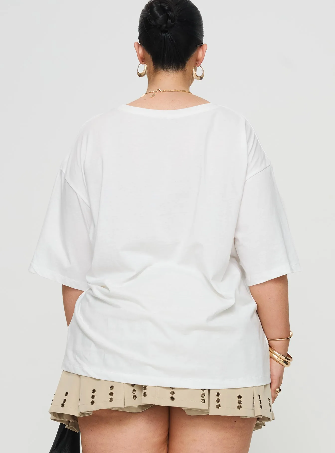Jamason Tee White Curve sold by Princess Polly product image thumbnail 5