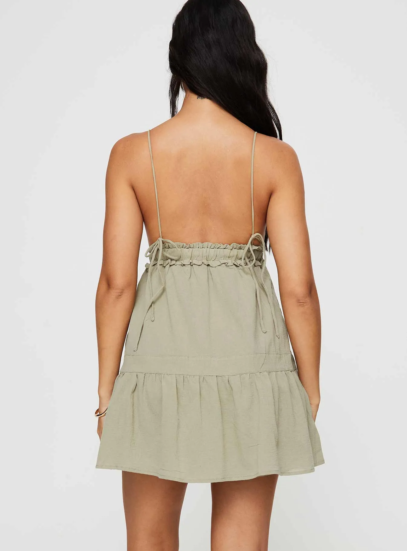 Dionne Mini Dress Olive sold by Princess Polly product image thumbnail 5