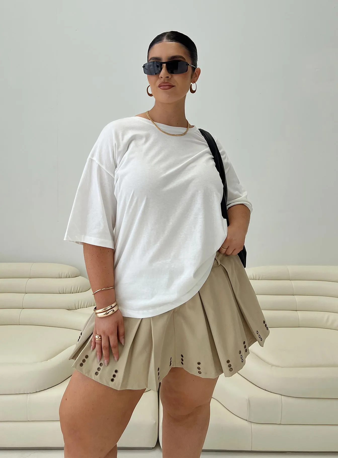 Jamason Tee White Curve sold by Princess Polly