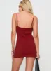 Serafina Mini Dress Red sold by Princess Polly