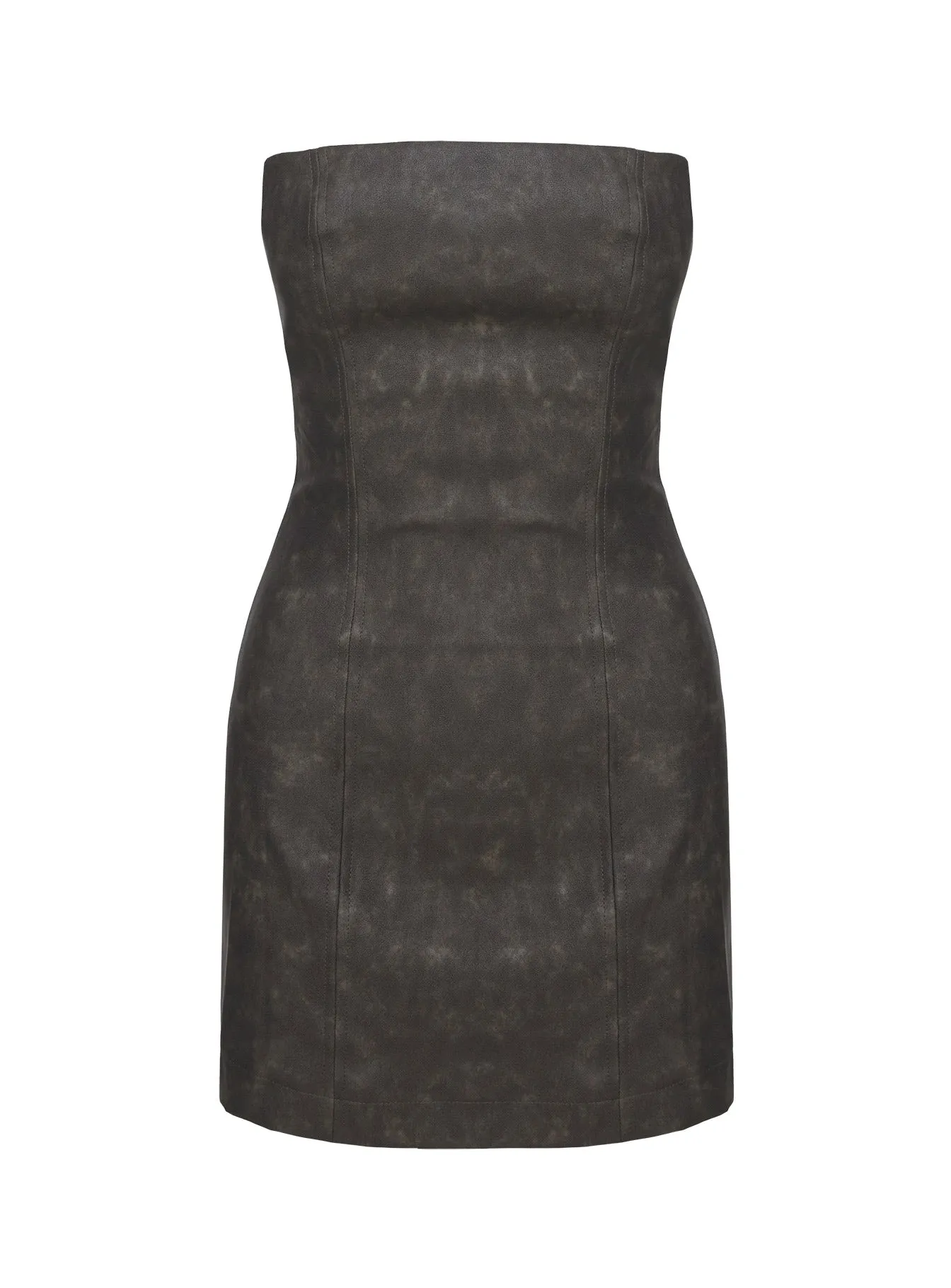 Hailey Strapless Mini Dress Grey sold by Princess Polly product image thumbnail 5