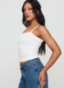 Baseline Rib Top White sold by Princess Polly