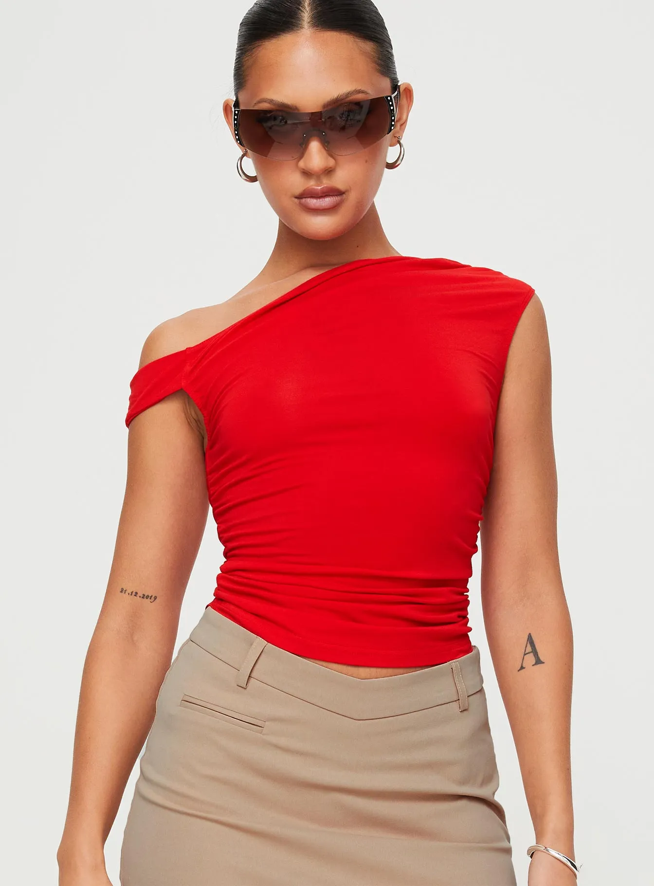 Beller Top Red sold by Princess Polly product image thumbnail 2