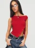 Karre Off The Shoulder Top Red sold by Princess Polly