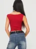 Karre Off The Shoulder Top Red sold by Princess Polly