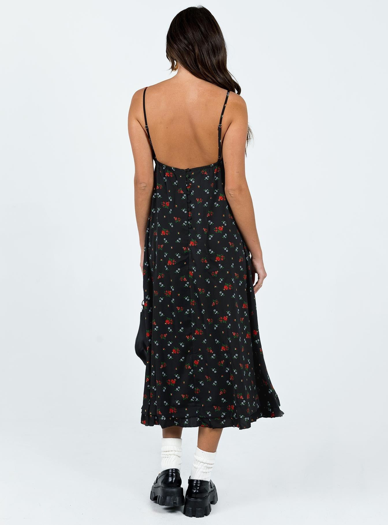 Empress Of Love Maxi Dress Black Floral sold by Princess Polly product image thumbnail 5