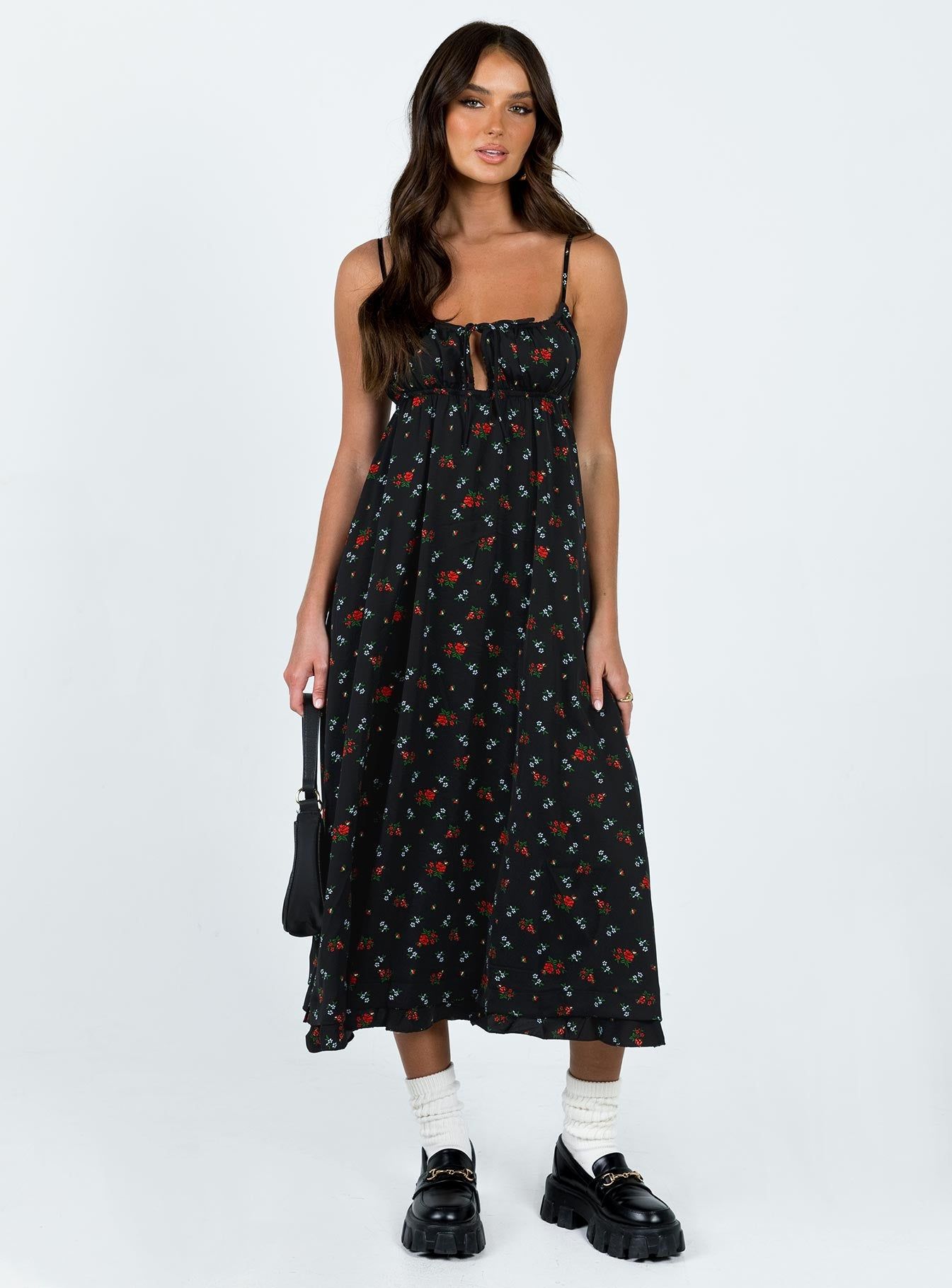 Empress Of Love Maxi Dress Black Floral sold by Princess Polly product image thumbnail 2
