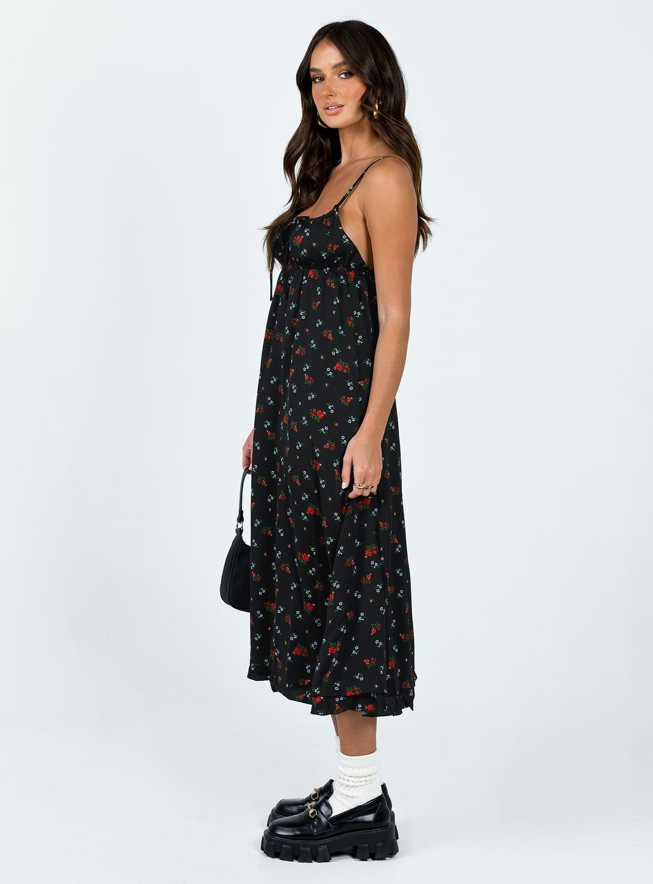 Empress Of Love Maxi Dress Black Floral sold by Princess Polly product image thumbnail 4
