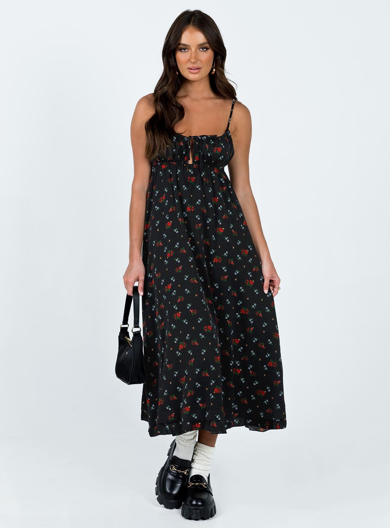 Empress Of Love Maxi Dress Black Floral sold by Princess Polly product image thumbnail 3