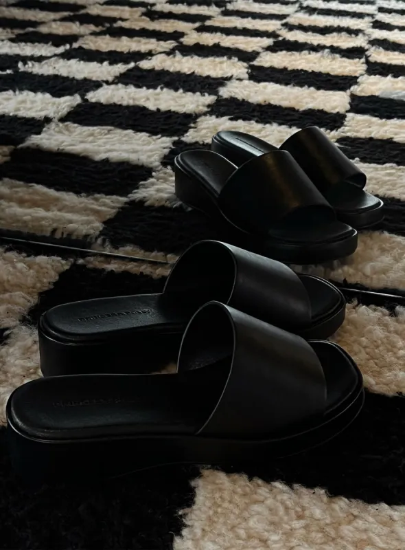 Delia Sandals Black sold by Princess Polly