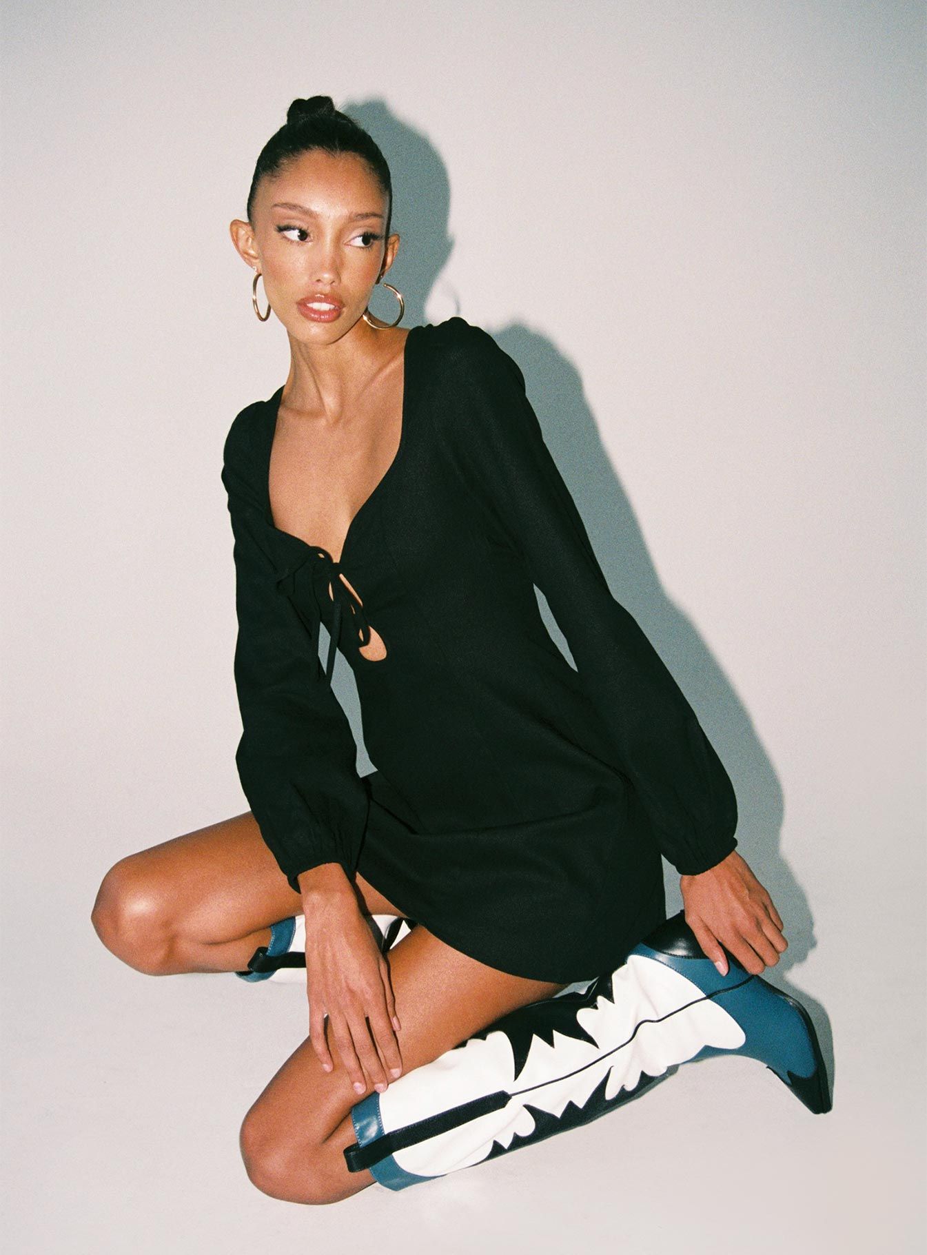 Arabela Mini Dress Black sold by Princess Polly