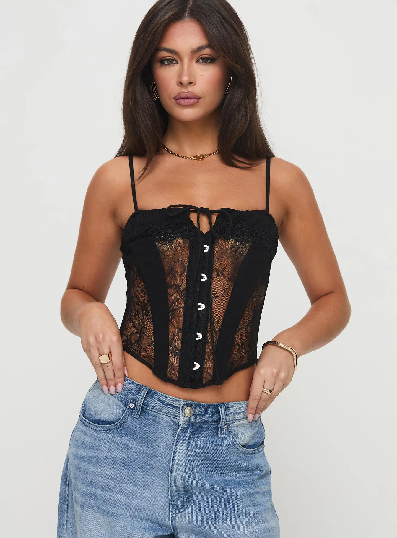 Sambo Corset Top Black sold by Princess Polly product image thumbnail 2