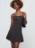 Valletta Mini Dress Slate sold by Princess Polly