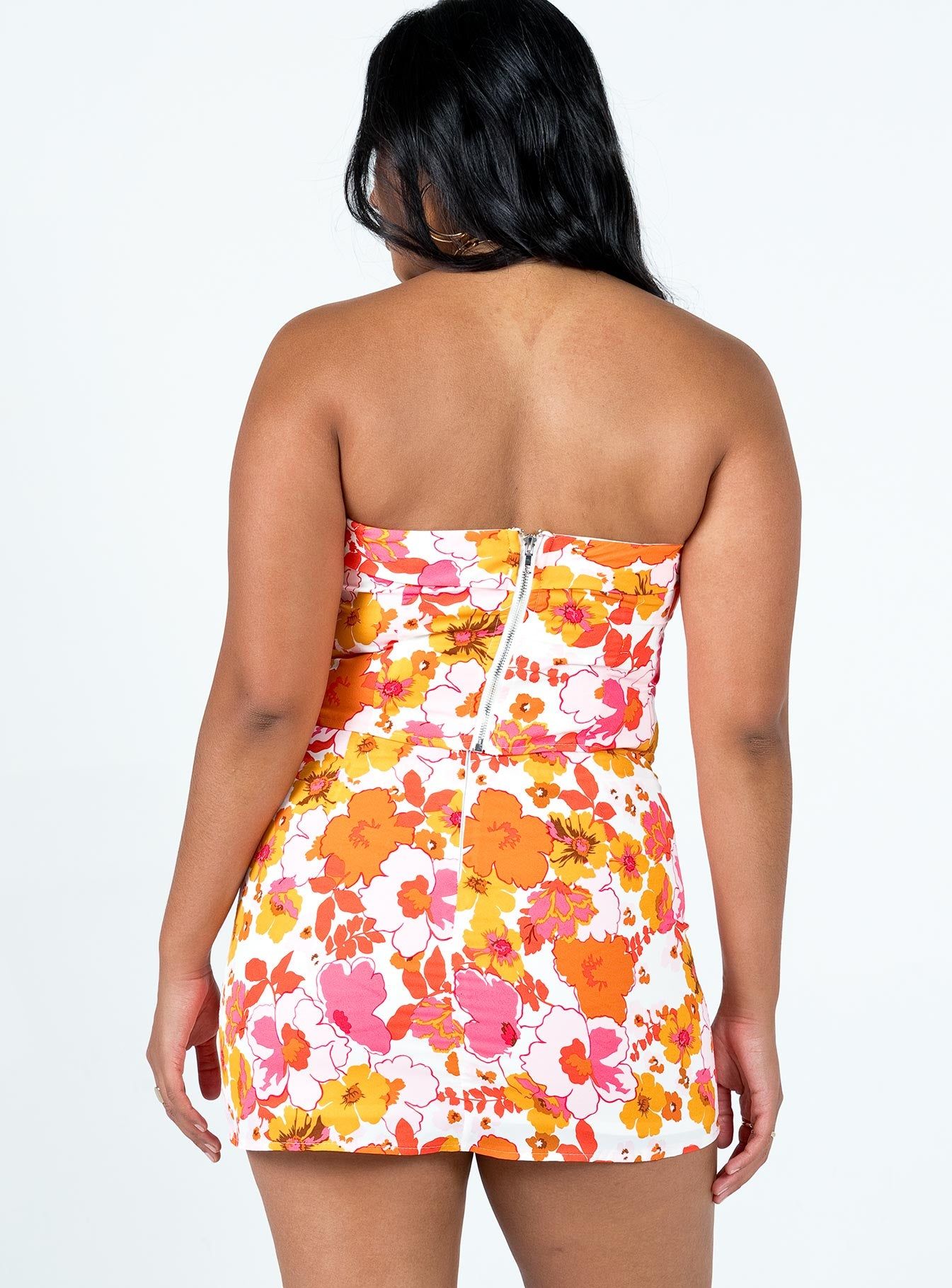 Chadwick Mini Skirt Orange/Pink sold by Princess Polly product image thumbnail 5