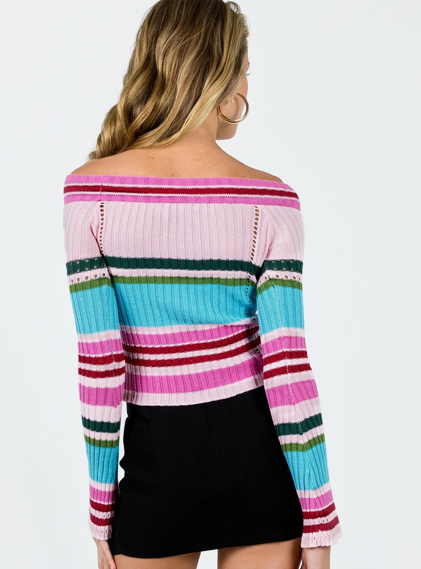 Dinetti Off Shoulder Top Multi sold by Princess Polly product image thumbnail 5