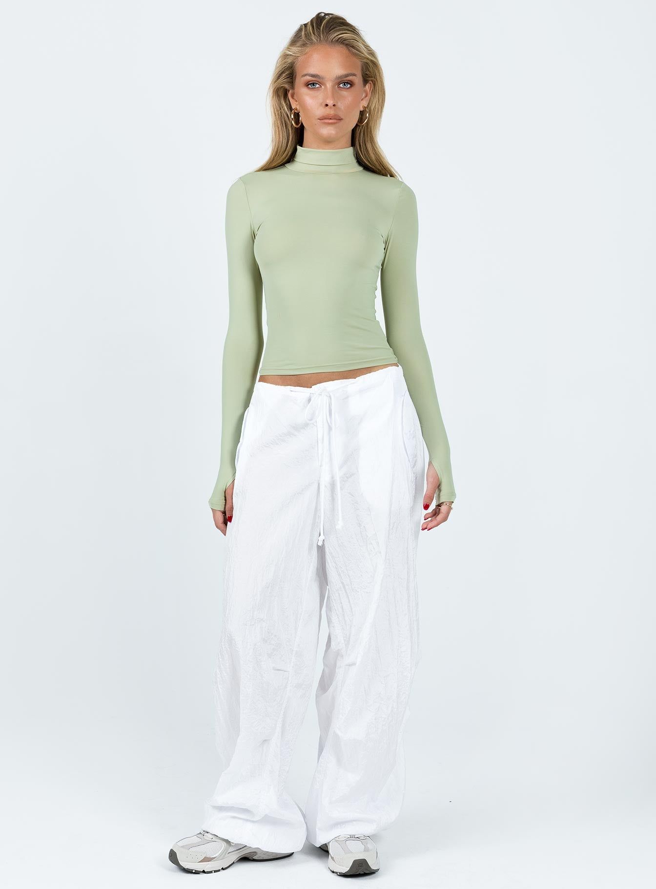 Elysium Long Sleeve Turtleneck Top Green sold by Princess Polly product image thumbnail 4