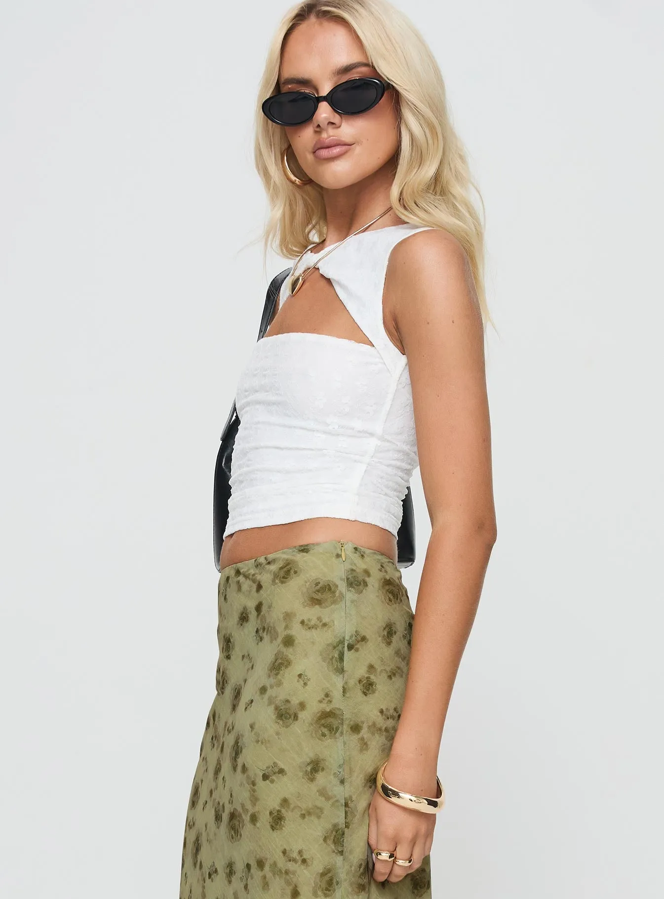 Martiney Twisted Tank Top White sold by Princess Polly product image thumbnail 4