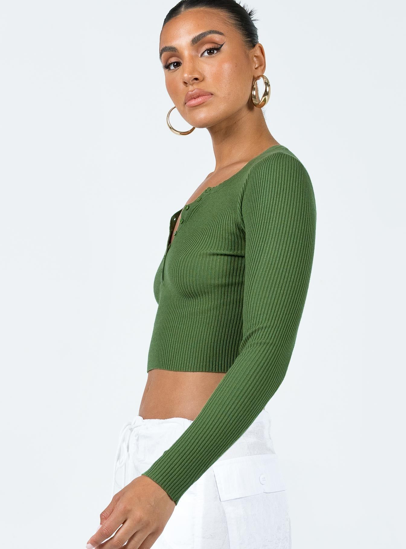 Unwritten Love Top Olive sold by Princess Polly product image thumbnail 3