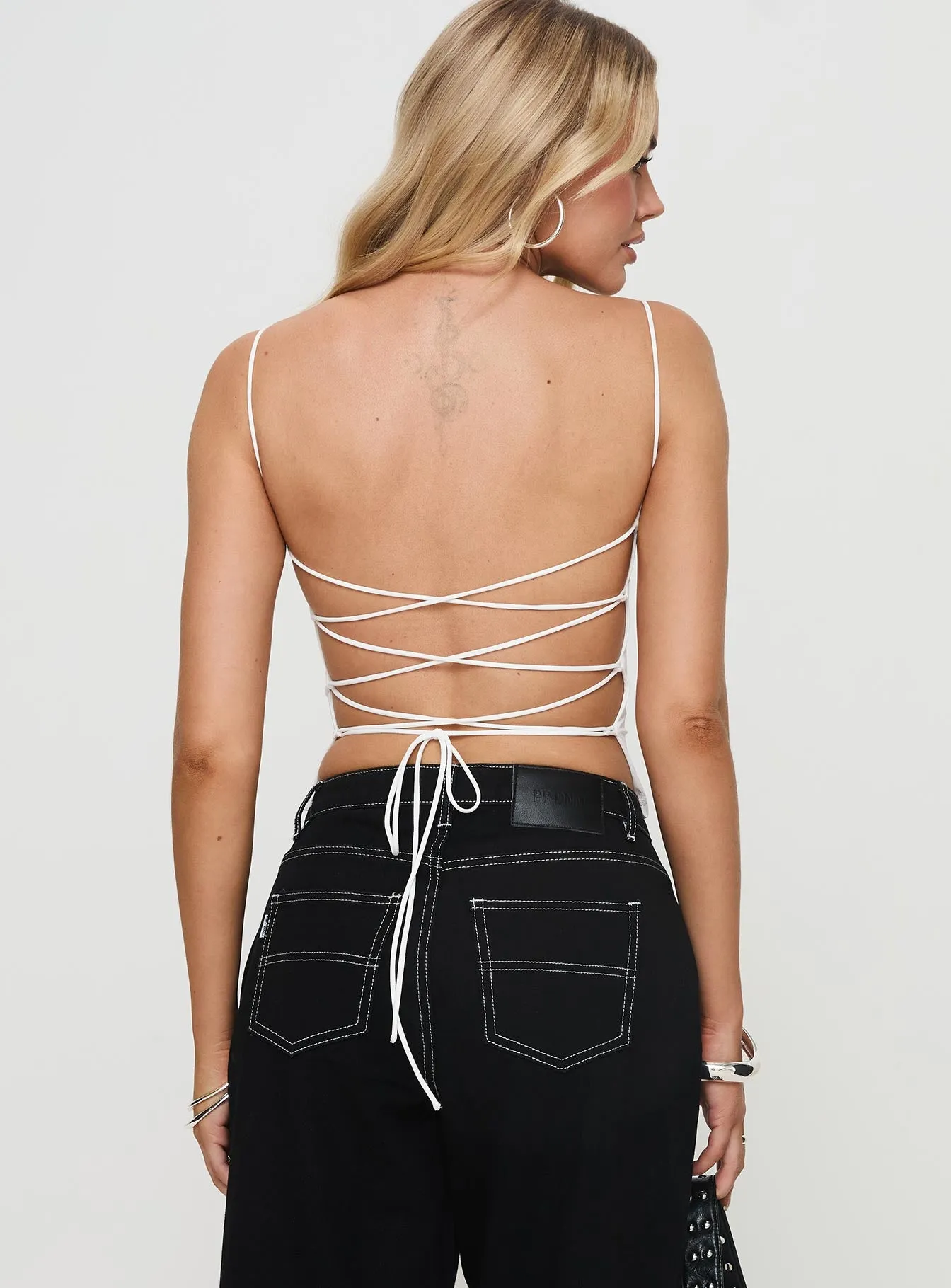 Elissa Top White sold by Princess Polly product image thumbnail 5