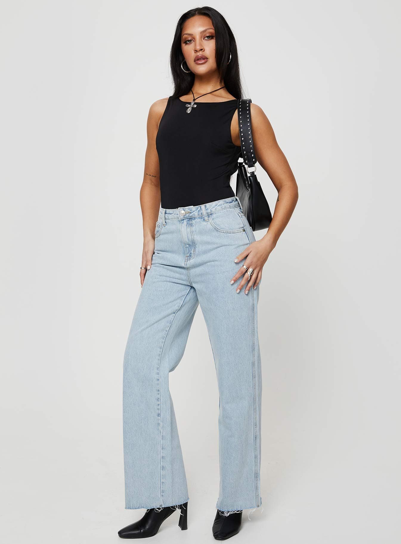 Arlington Straight Leg Denim Jeans Light Wash sold by Princess Polly product image thumbnail 4