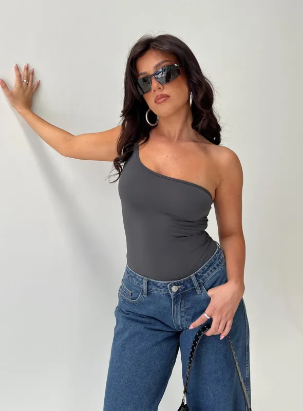 Hutter Bodysuit Grey Petite sold by Princess Polly