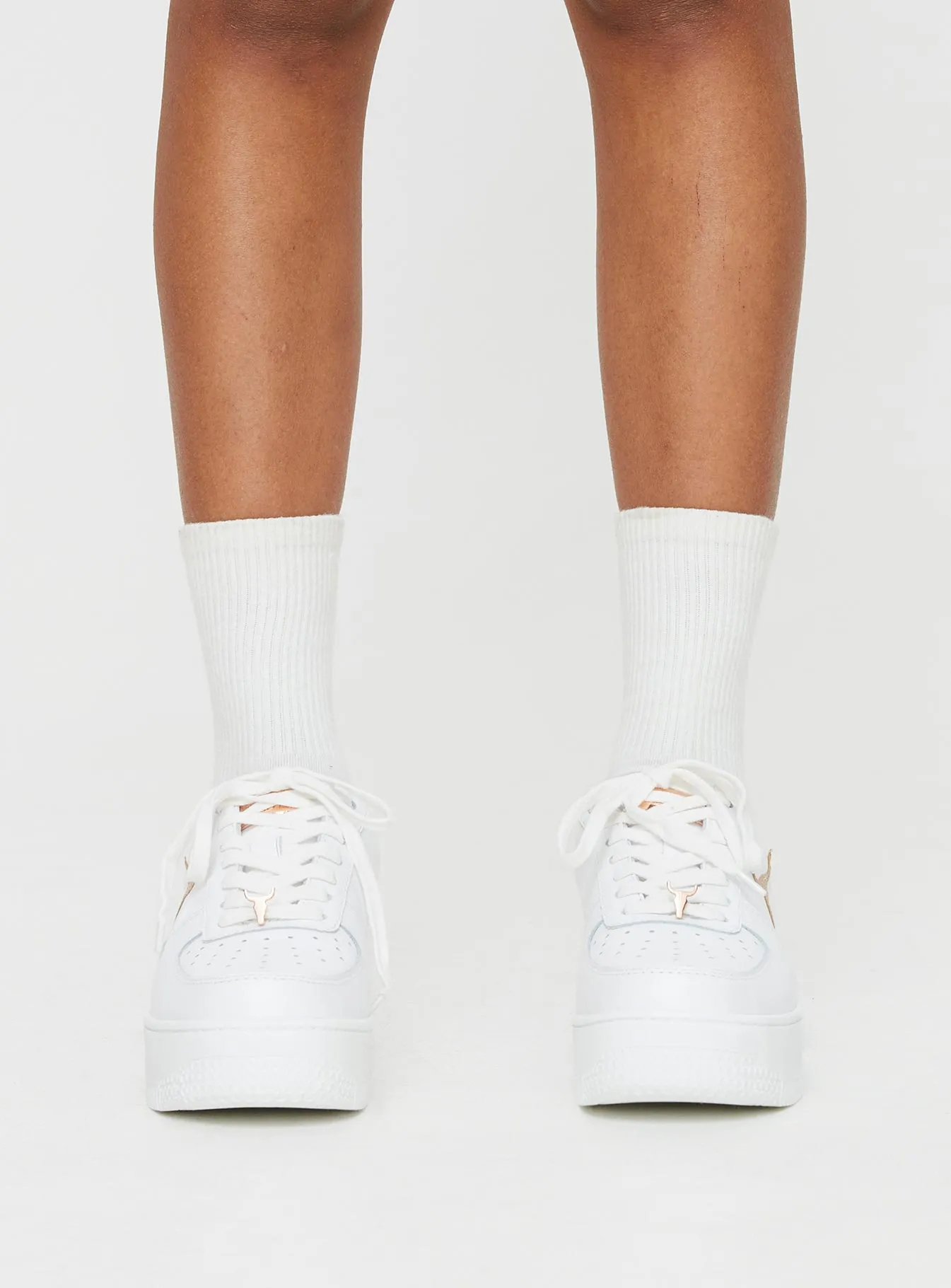 Windsor Smith Recharge Sneakers White / Rose Gold Reptile sold by Princess Polly product image thumbnail 2