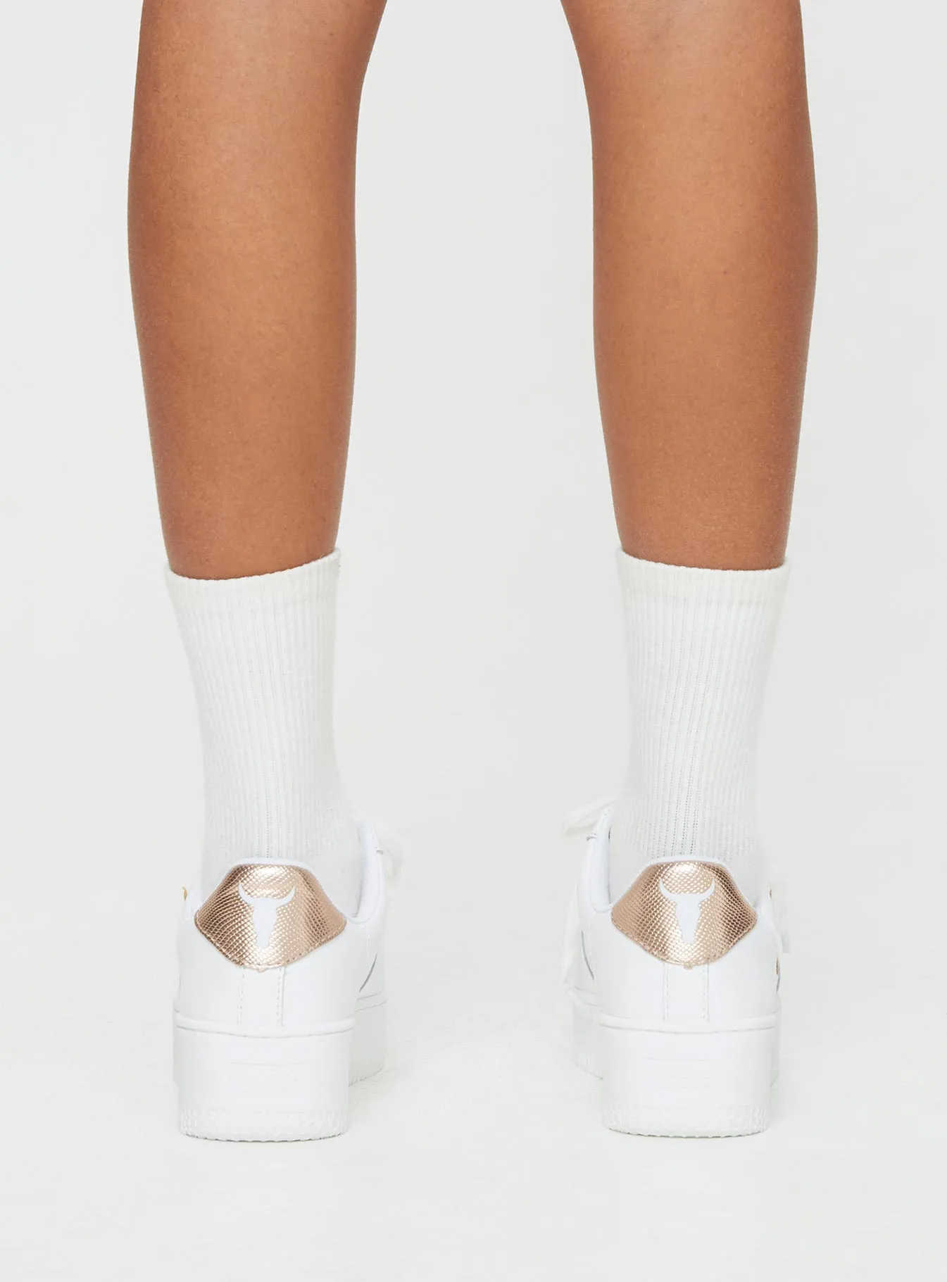 Windsor Smith Recharge Sneakers White / Rose Gold Reptile sold by Princess Polly product image thumbnail 4